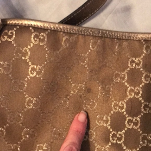 Authentic Gucci bronze satin purse - Picture 3 of 8